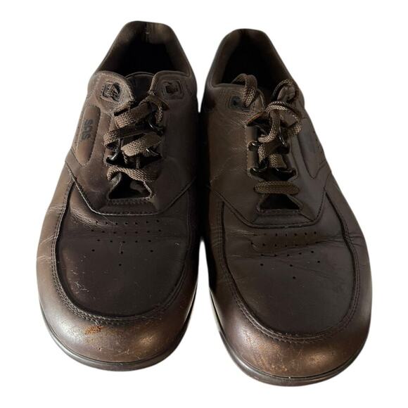 SAS Time Out Mens Comfort Shoes / Antique Walnut Leather / Sz 9 W - Picture 3 of 8